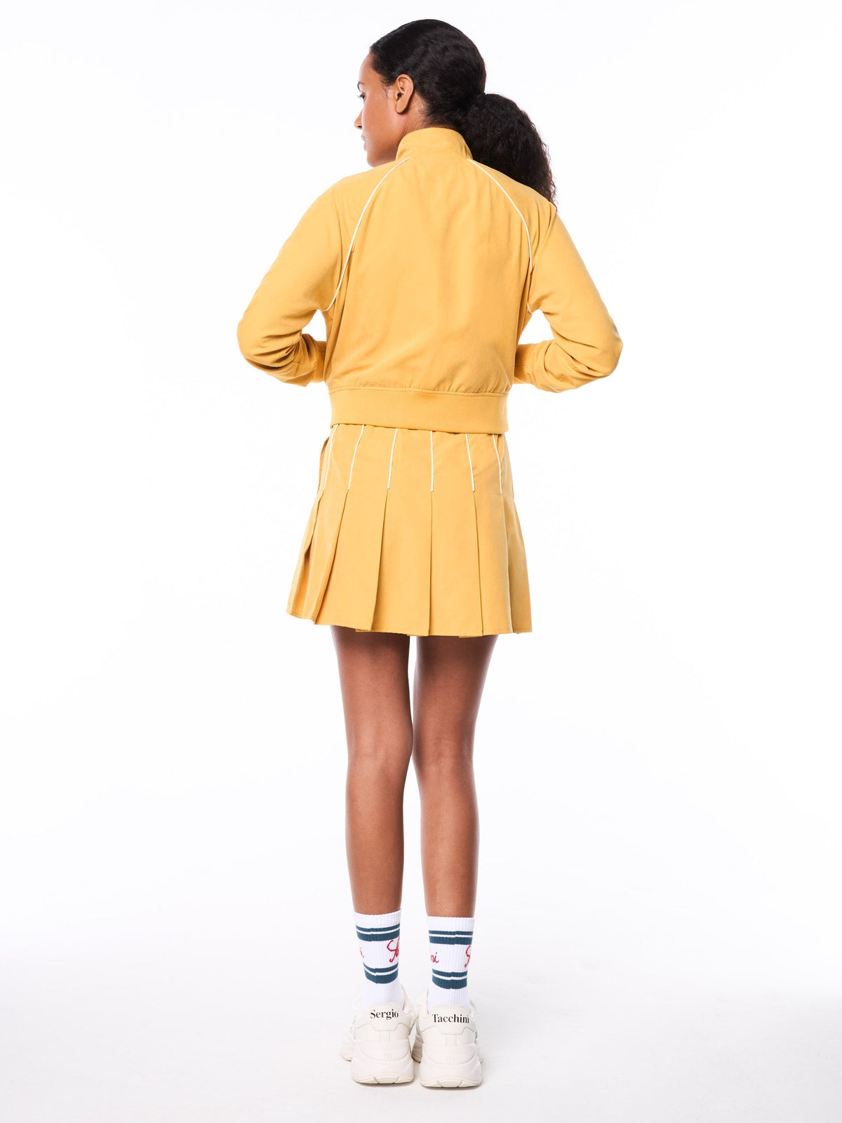 Via Track Jacket-Honey Gold