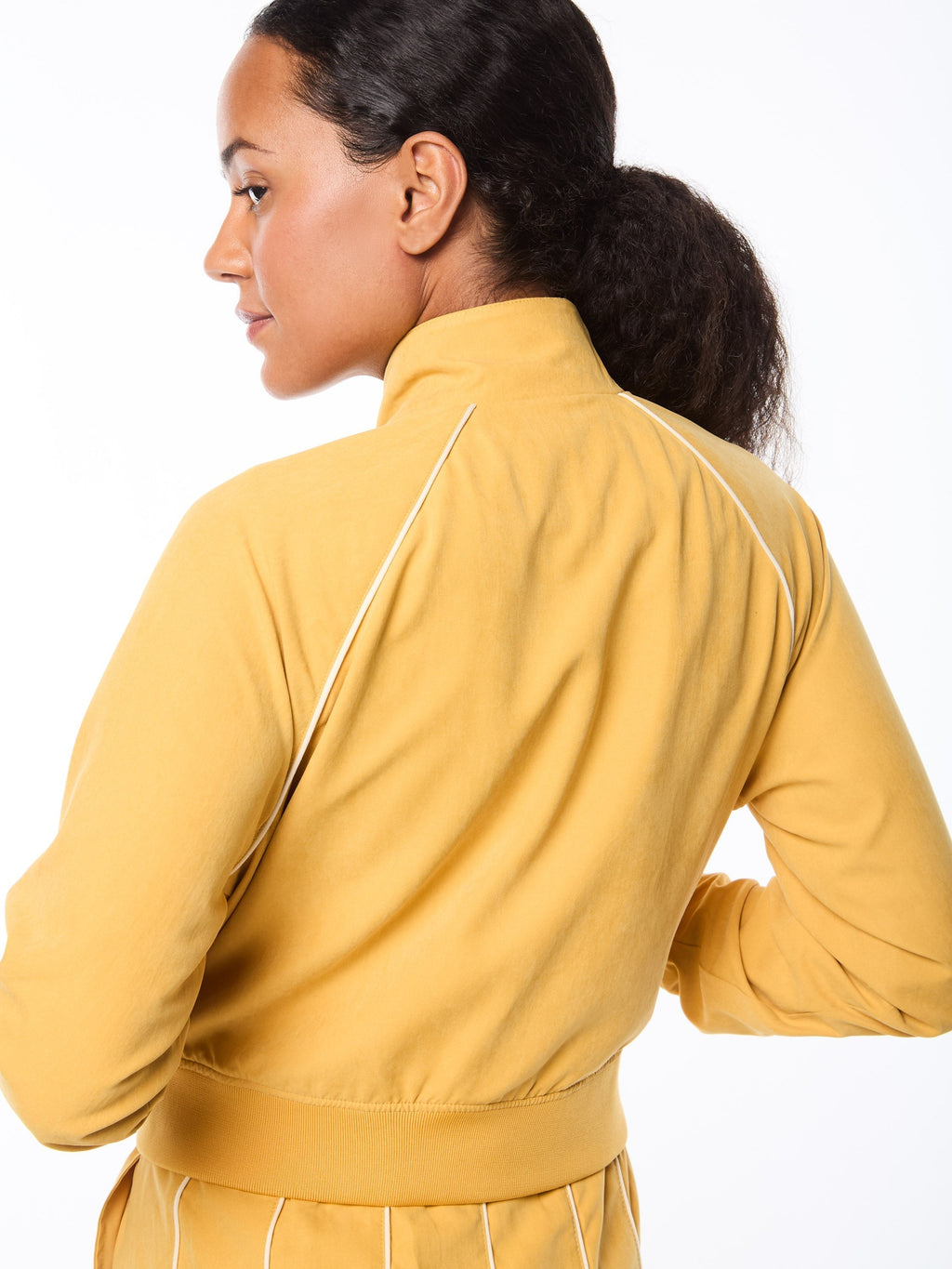 Via Track Jacket-Honey Gold