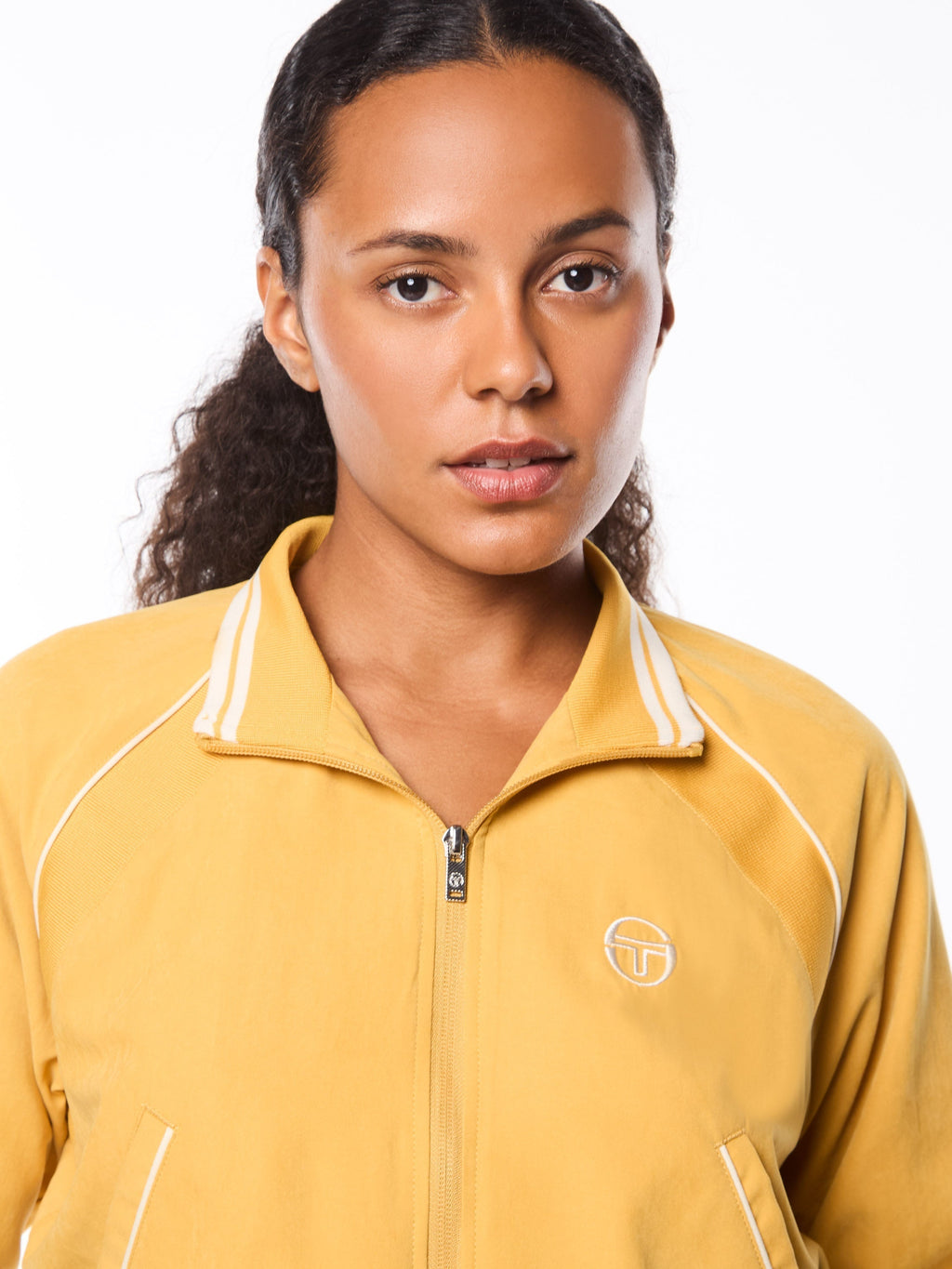 Via Track Jacket-Honey Gold