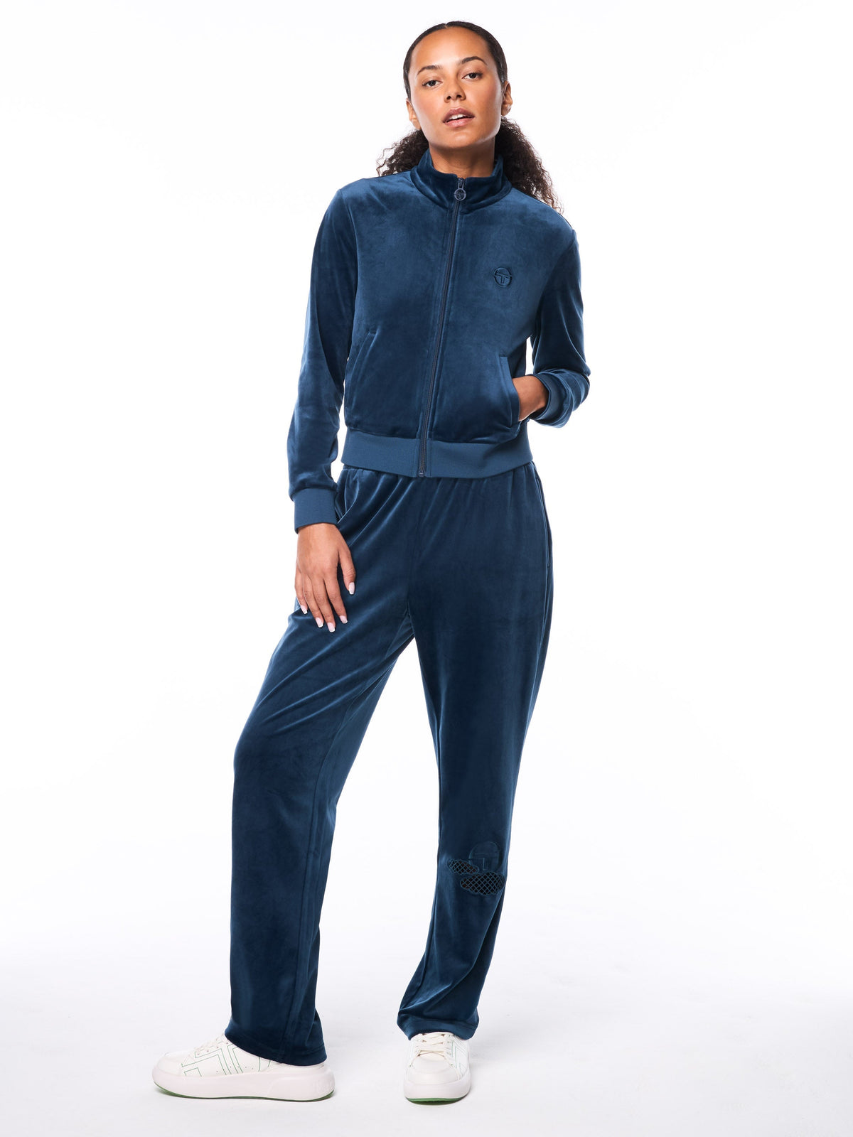 Nuvola Velour Track Jacket-Key Largo