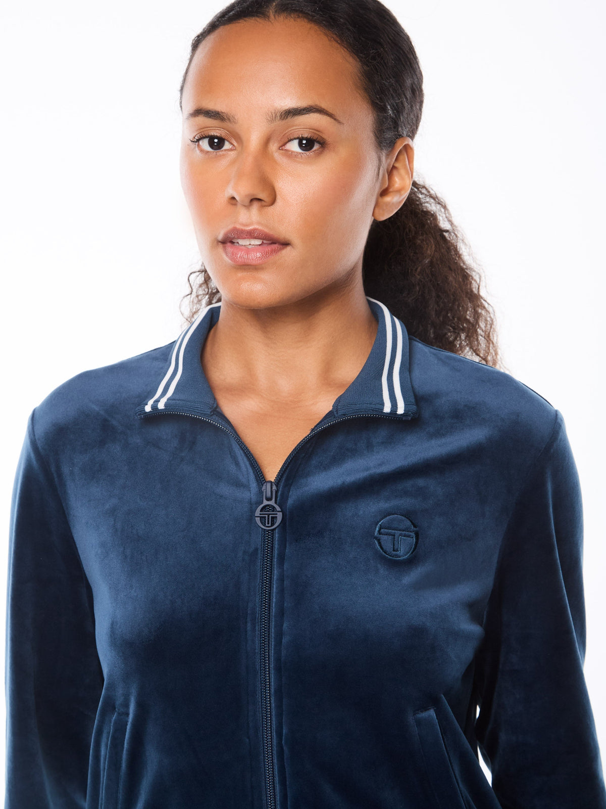 Nuvola Velour Track Jacket-Key Largo