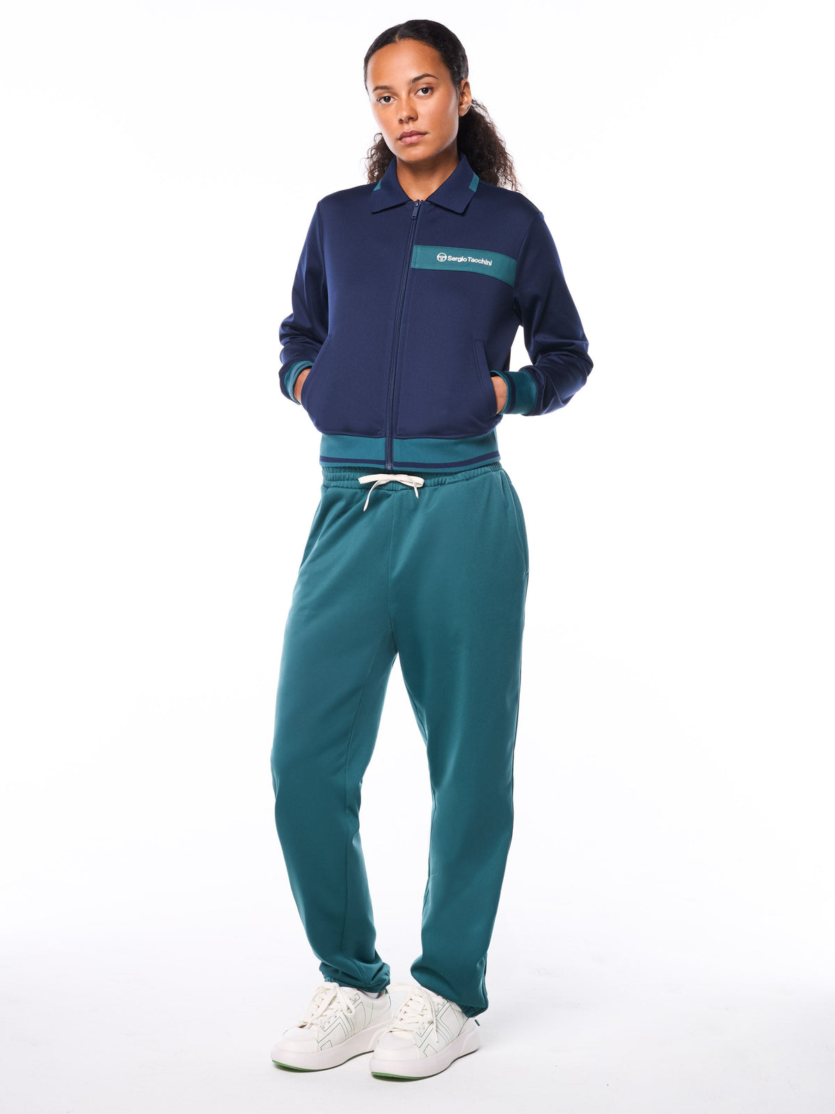 Amara Track Jacket-Maritime Blue