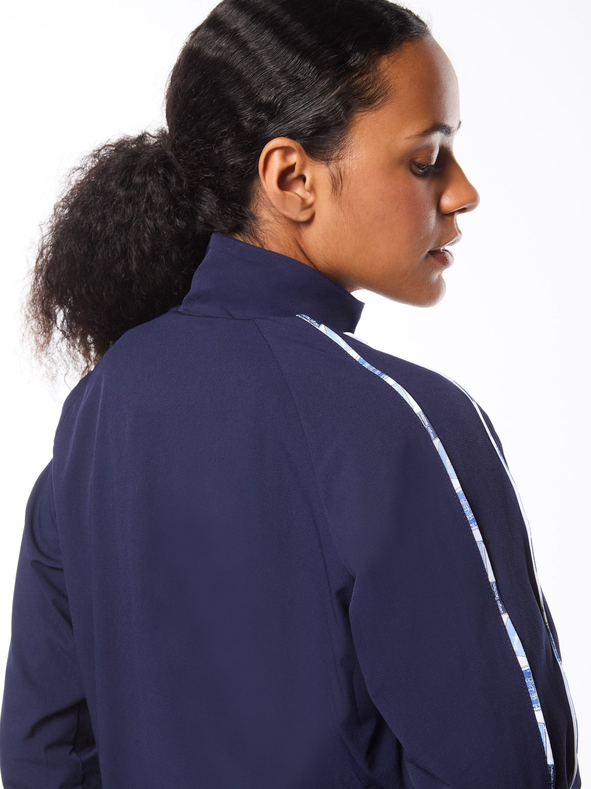 Women's Lioni Track Jacket- Maritime Blue