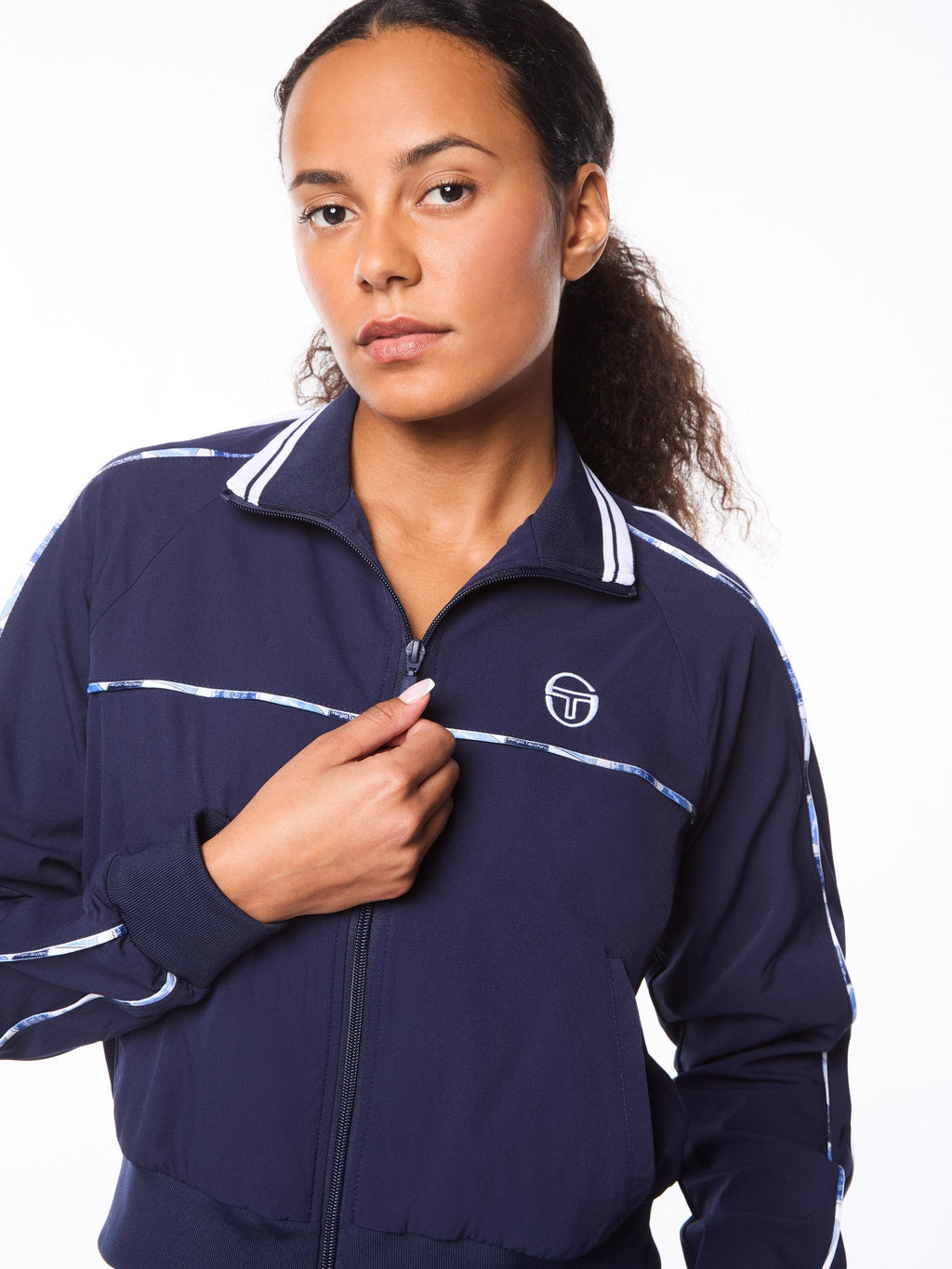 Women's Lioni Track Jacket- Maritime Blue