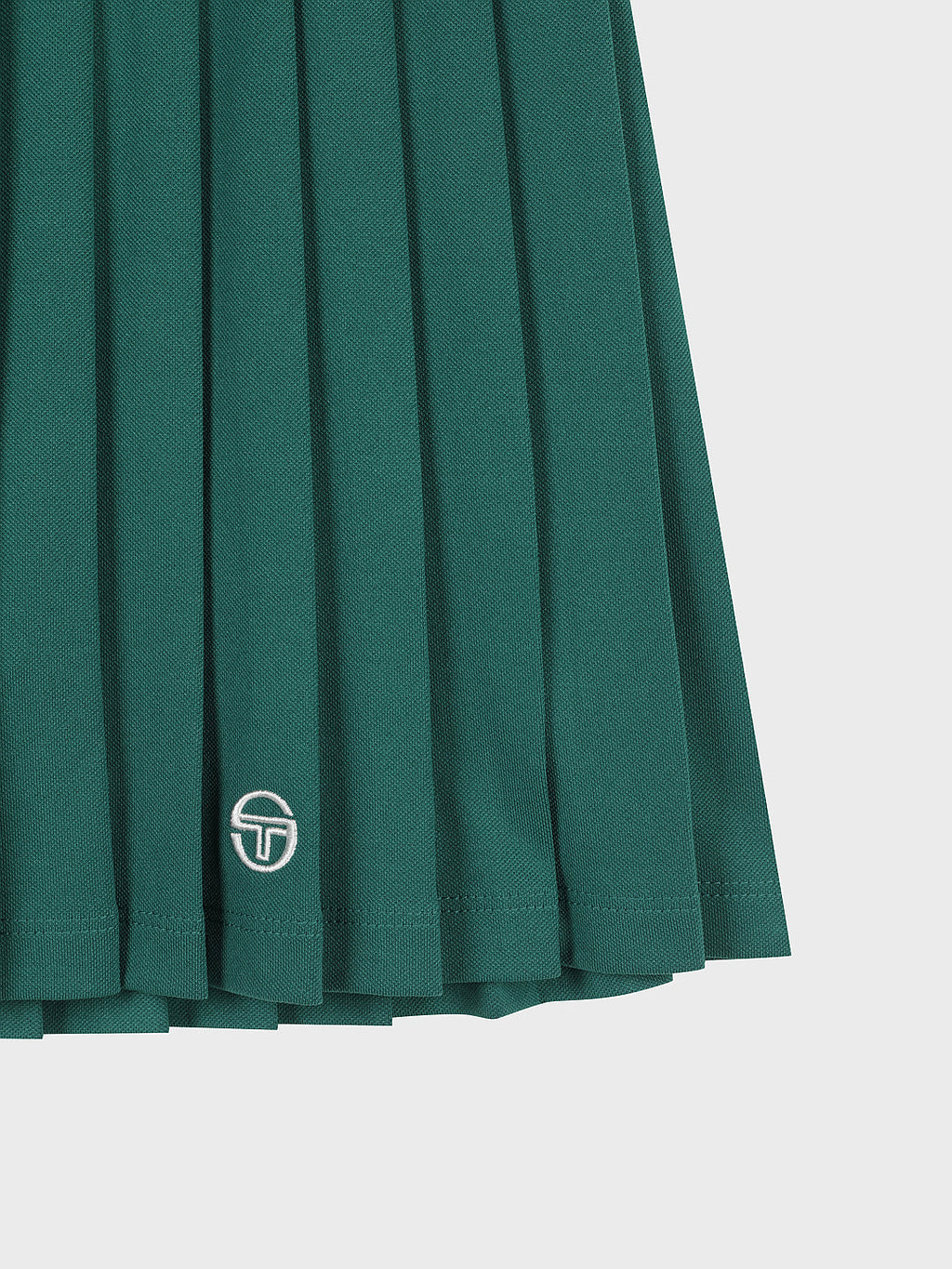 MC Scratch Staff Pleated Skirt-Dark Green