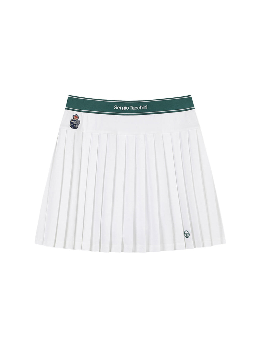 MC Scratch Staff Pleated Skirt-Off White