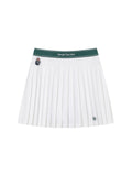 MC Scratch Staff Pleated Skirt-Off White