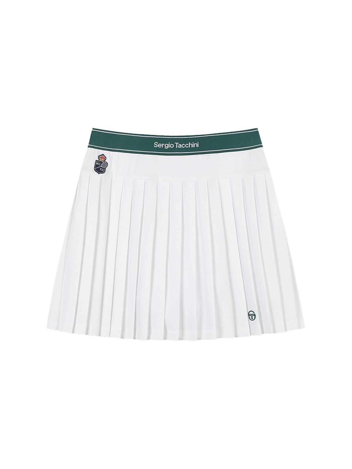 MC Scratch Staff Pleated Skirt-Off White