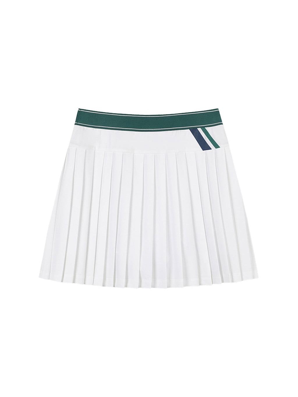 MC Scratch Staff Pleated Skirt-Off White