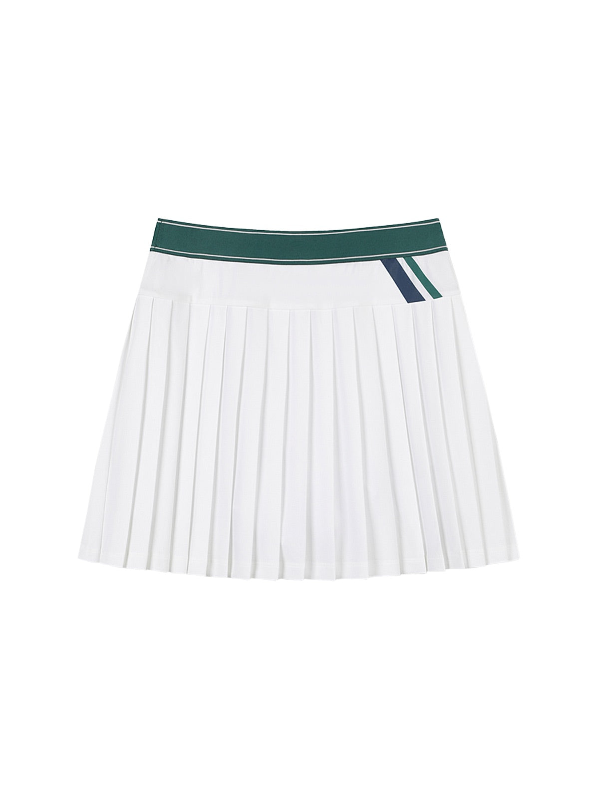 MC Scratch Staff Pleated Skirt-Off White