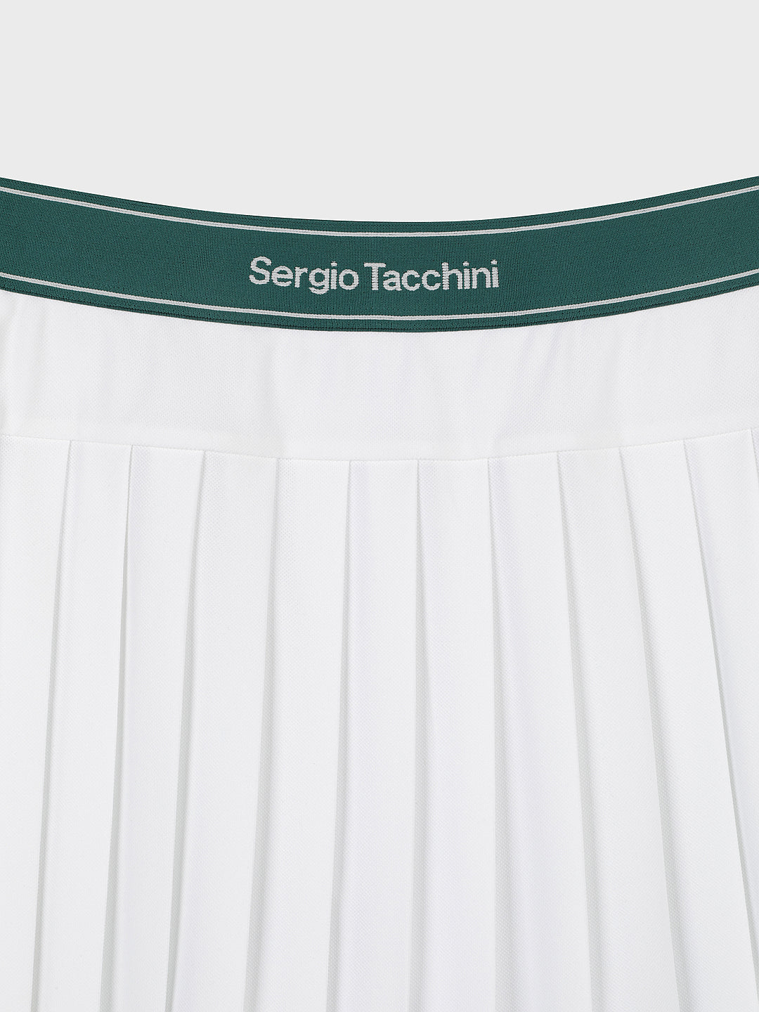 MC Scratch Staff Pleated Skirt-Off White