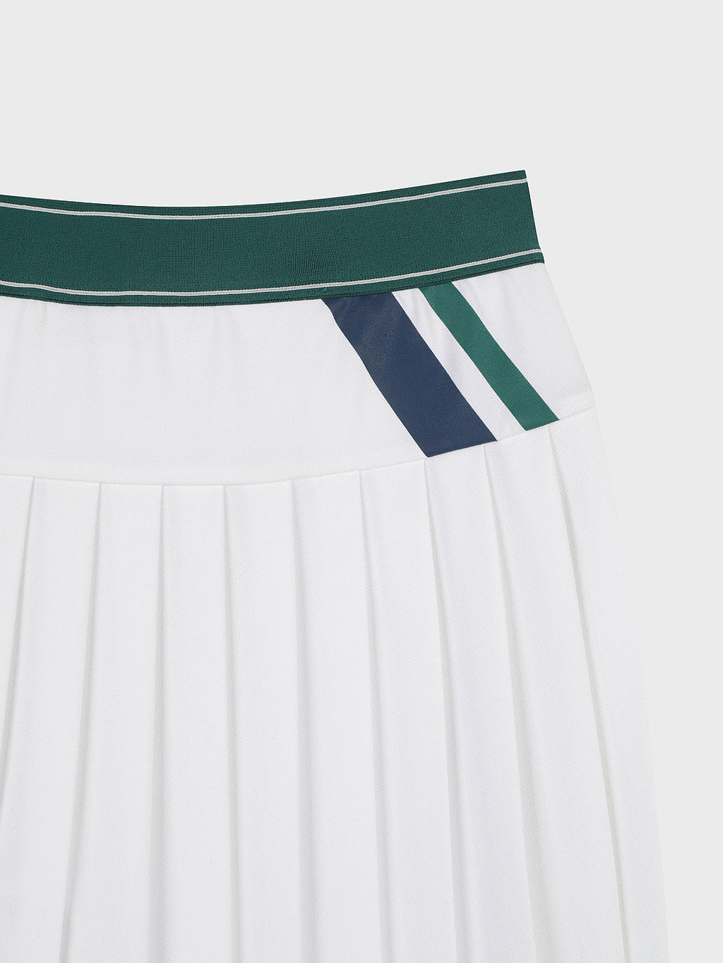 MC Scratch Staff Pleated Skirt-Off White