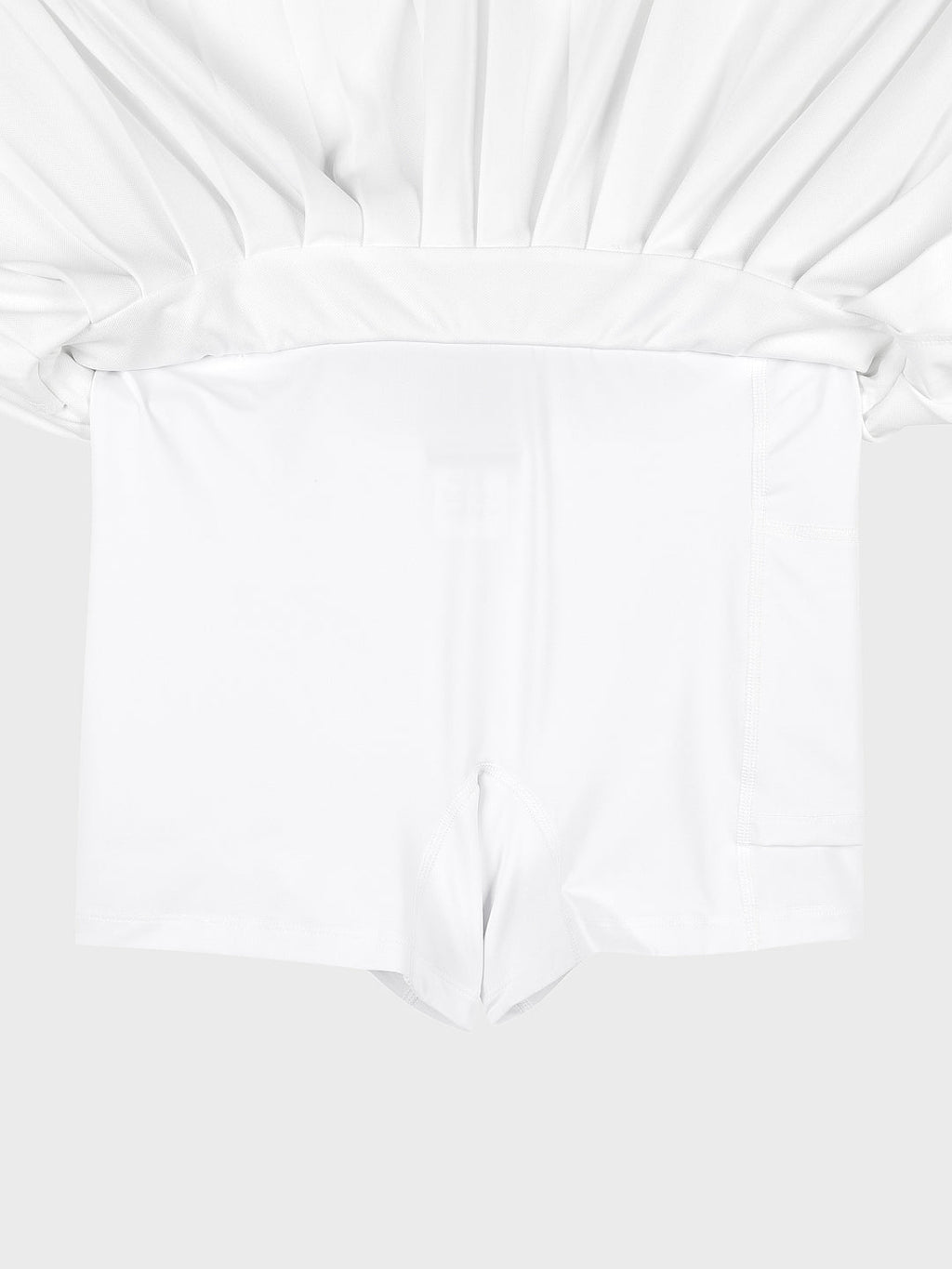 MC Scratch Staff Pleated Skirt-Off White