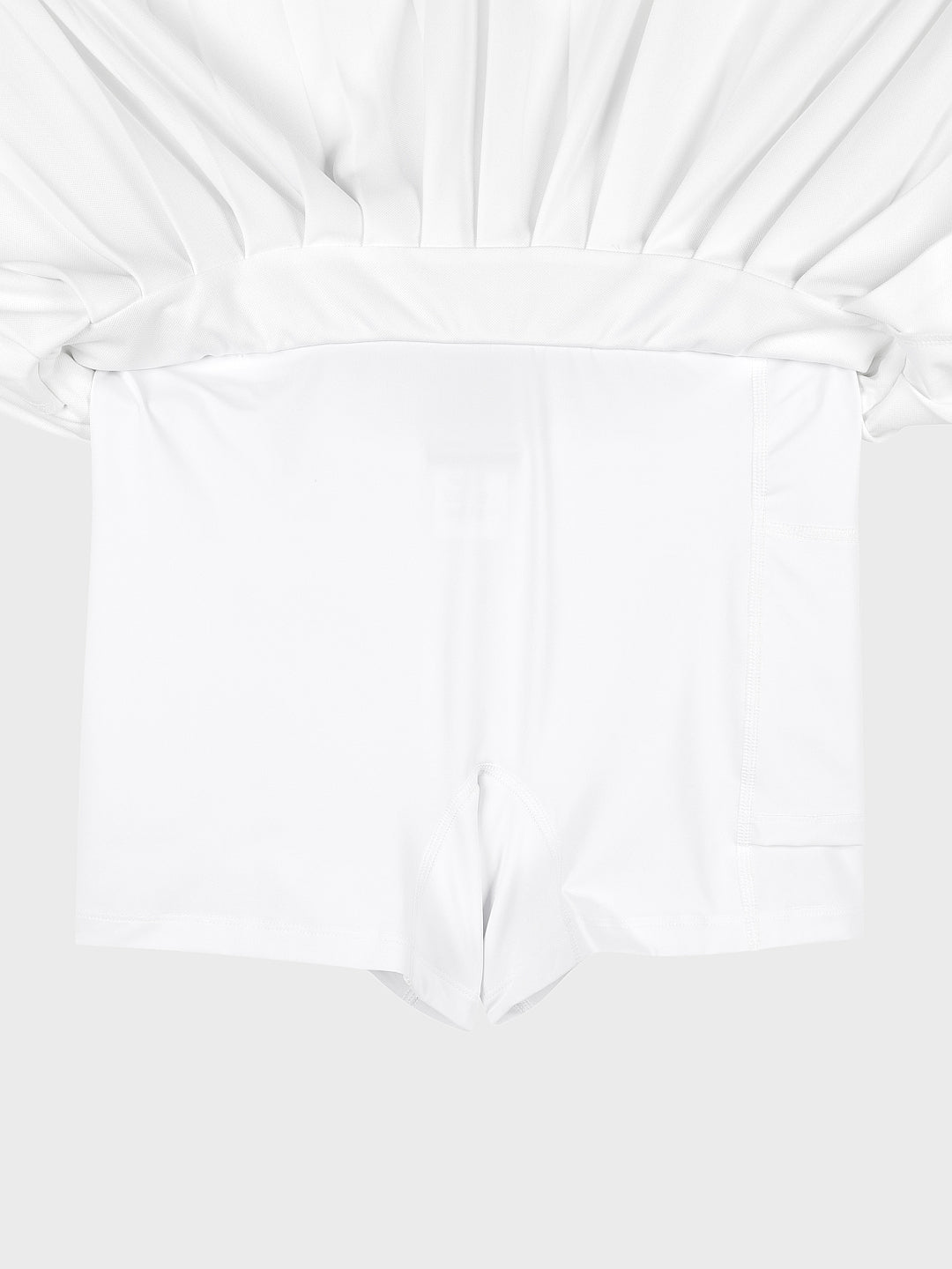 MC Scratch Staff Pleated Skirt-Off White