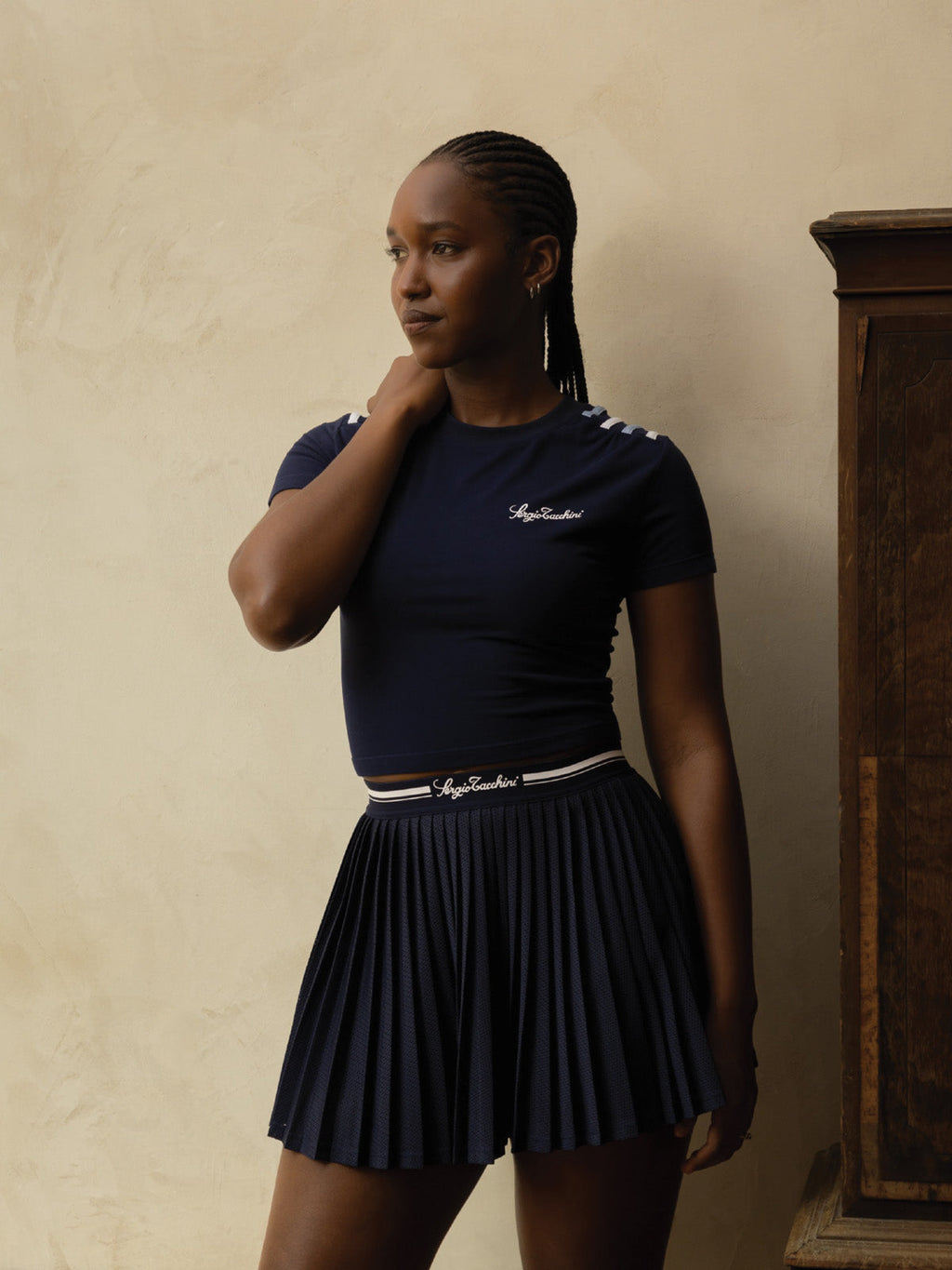 Verona Mesh Skort- Maritime Blue